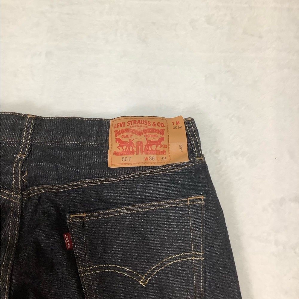 Levi’s 501 Shrink-to-Fit Jeans Sz 33W 29L - Picture 4 of 9